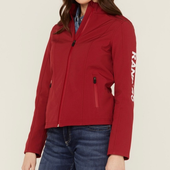 RANK 45® WOMEN'S SOFT SHELL LOGO RIDING JACKET - Picture 1 of 7